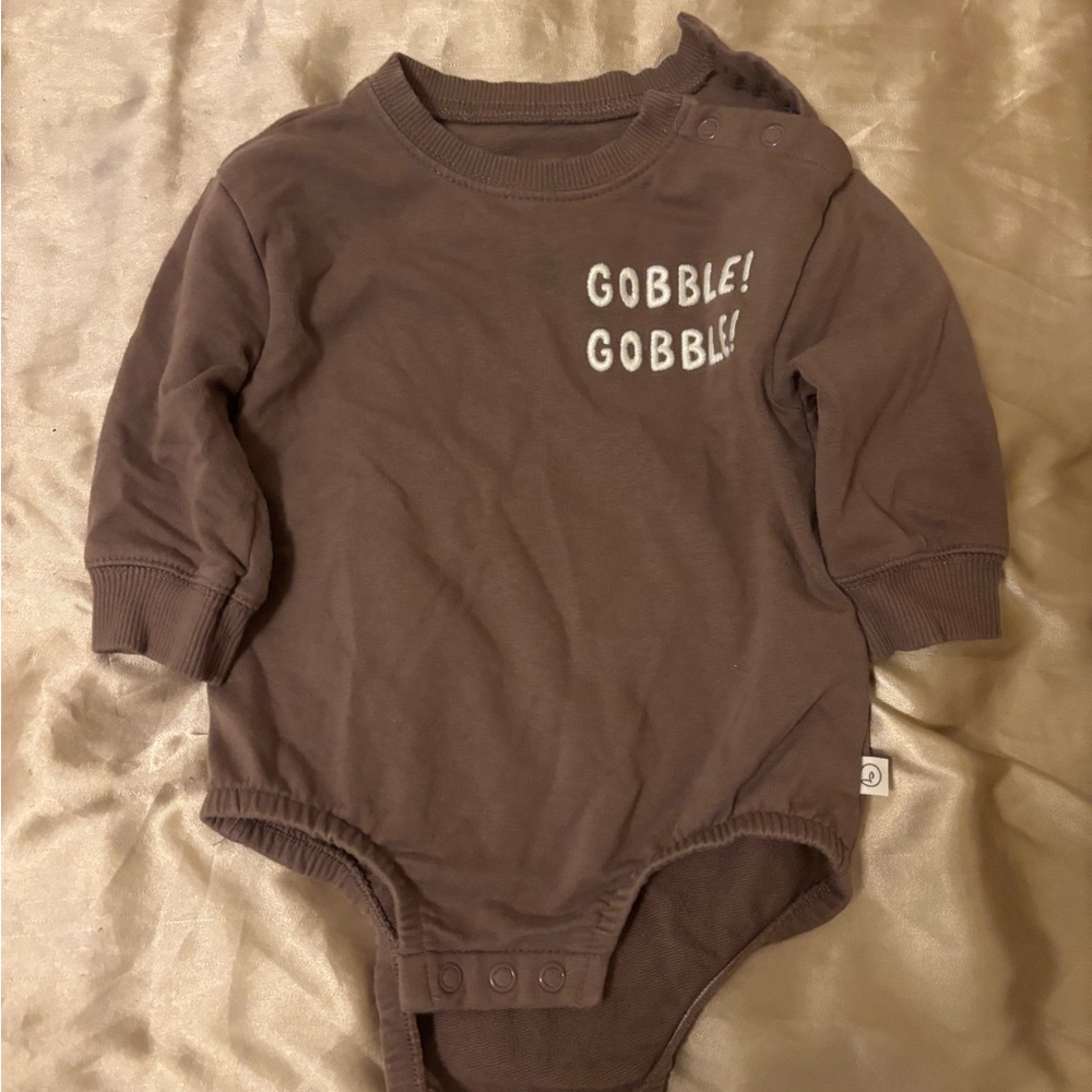 Charming Brown Kids Bodysuit with Fun Print